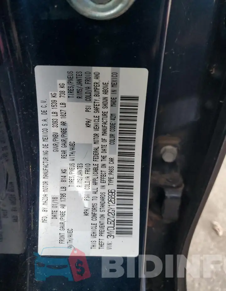 3MYDLBZV2GY126896 Photo# 12