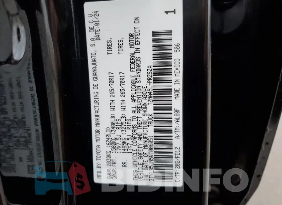 3TYLB5JN5RT006051 Photo# 13