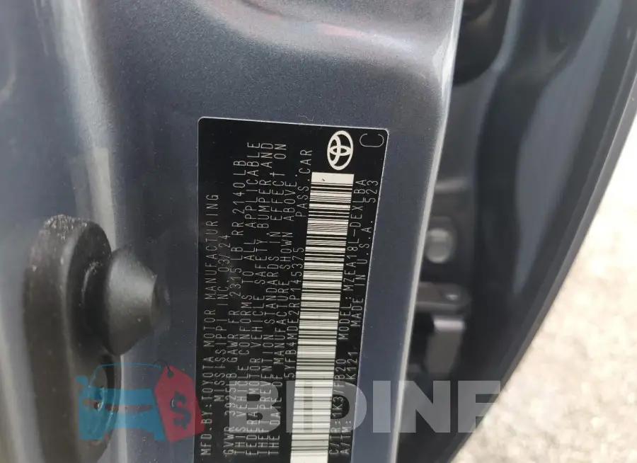 5YFB4MDE2RP145375 Photo# 12