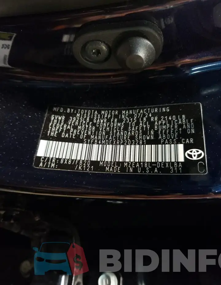 5YFB4MDEXRP203281 Photo# 13