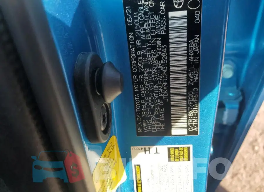 JTDKAMFU2M3152843 Photo# 12