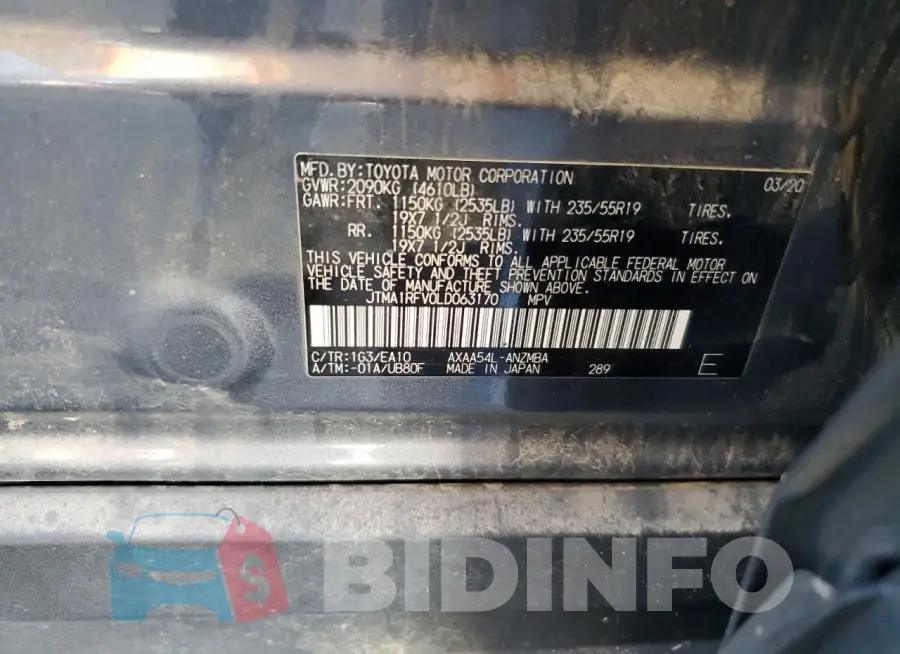 JTMA1RFV0LD063170 Photo# 12