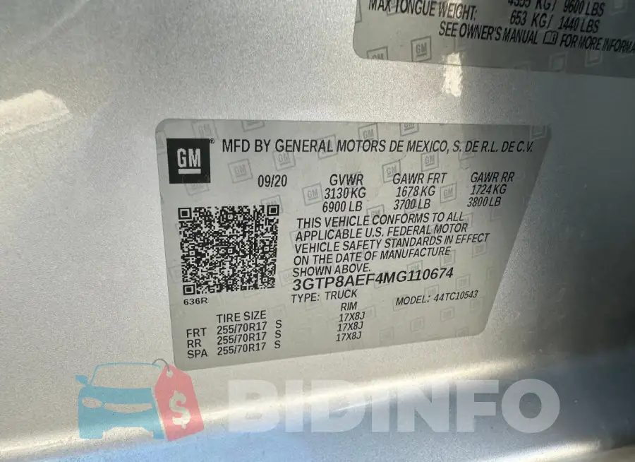 3GTP8AEF4MG110674 Photo# 10