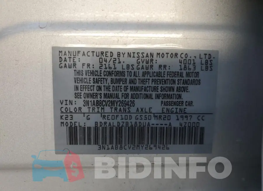 3N1AB8CV2MY269426 Photo# 13