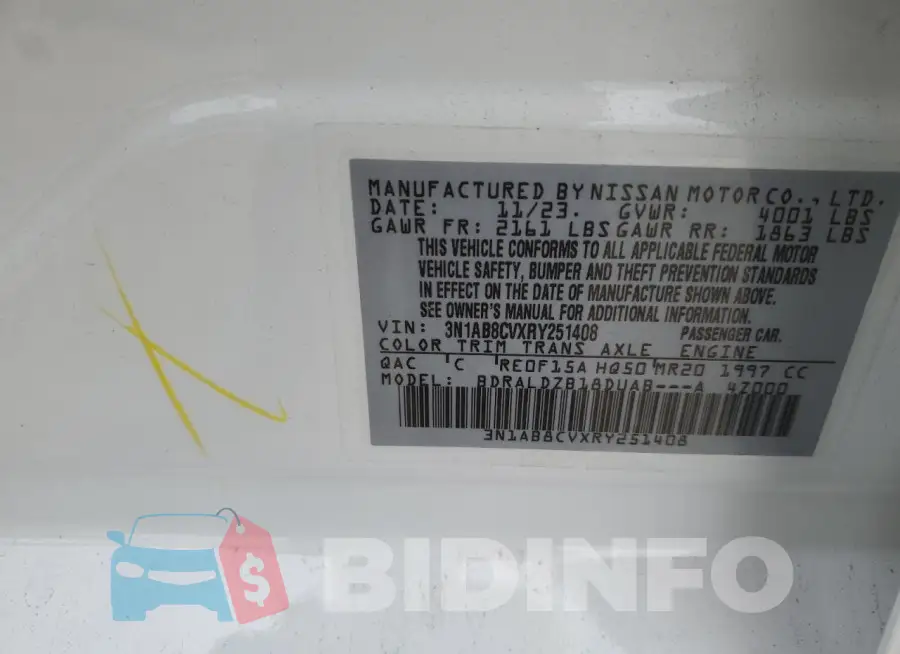 3N1AB8CVXRY251408 Photo# 12