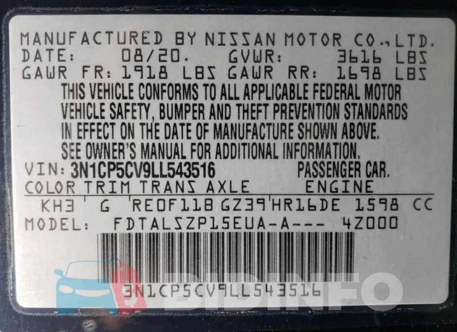 3N1CP5CV9LL543516 Photo# 14