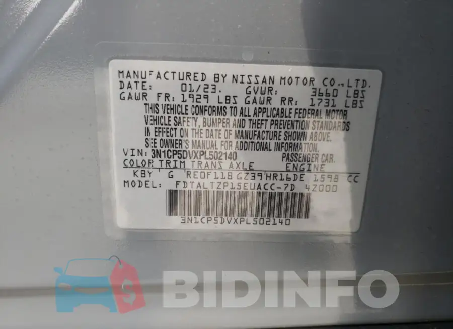 3N1CP5DVXPL502140 Photo# 14