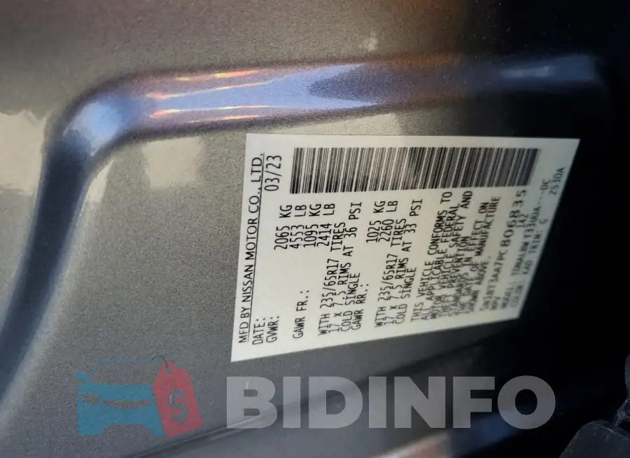 5N1BT3AA7PC806835 Photo# 13
