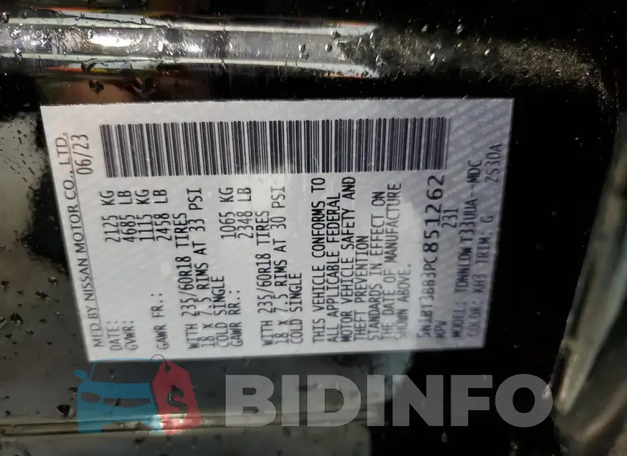 5N1BT3BB3PC851262 Photo# 14