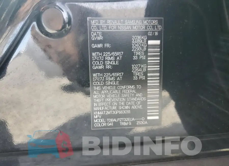 KNMAT2MT3GP663091 Photo# 13