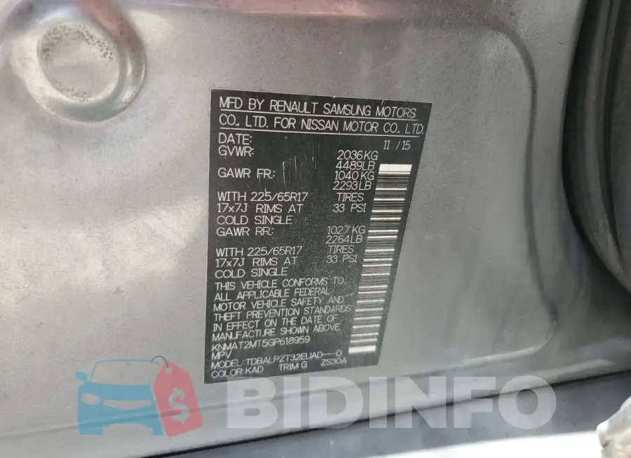 KNMAT2MT5GP618959 Photo# 13