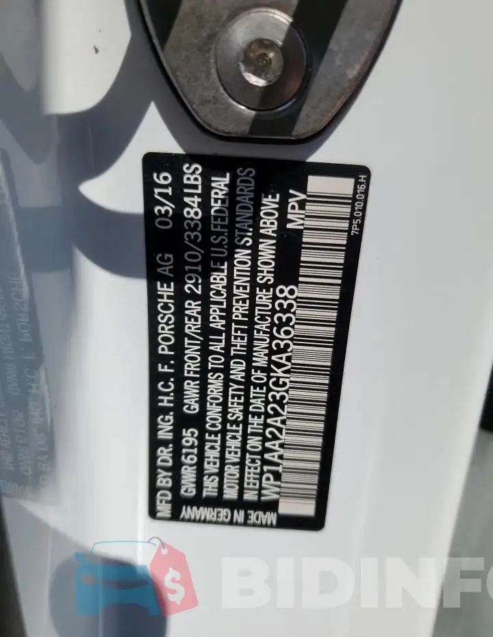 WP1AA2A23GKA36338 Photo# 13
