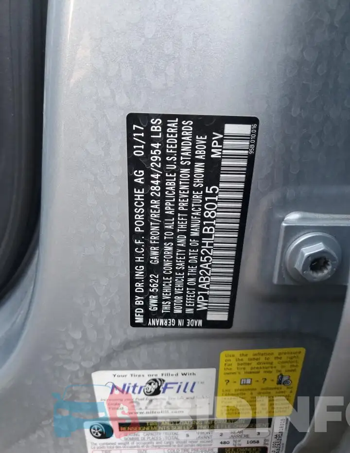 WP1AB2A52HLB18015 Photo# 12
