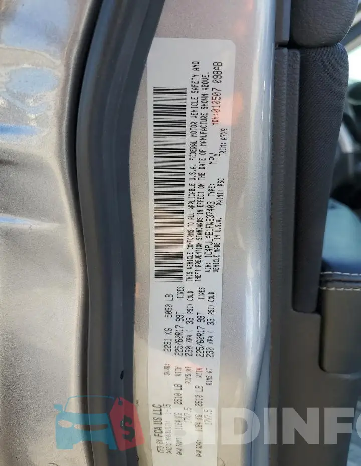 1C4PJLAB1FW637403 Photo# 13