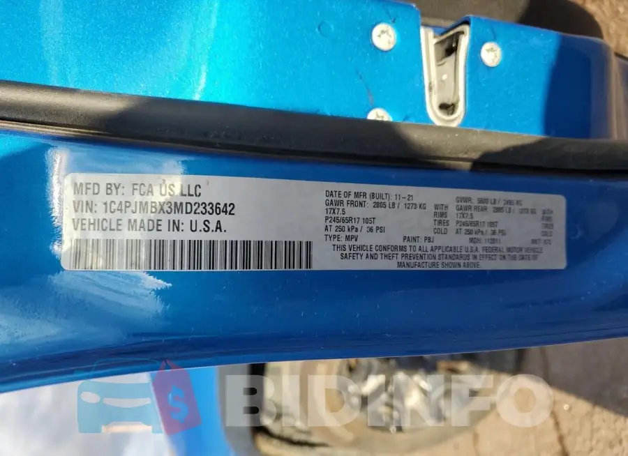 1C4PJMBX3MD233642 Photo# 13