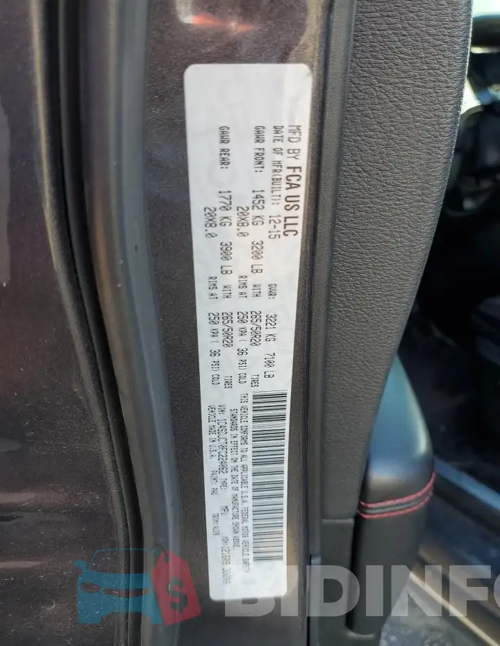 1C4SDJCT0FC224062 Photo# 14