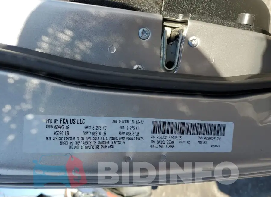 2C3CDXCT2JH169115 Photo# 13