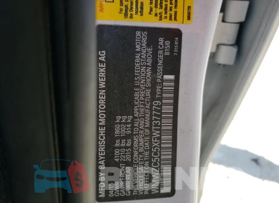 WMWZC5C5XFWT37779 Photo# 13