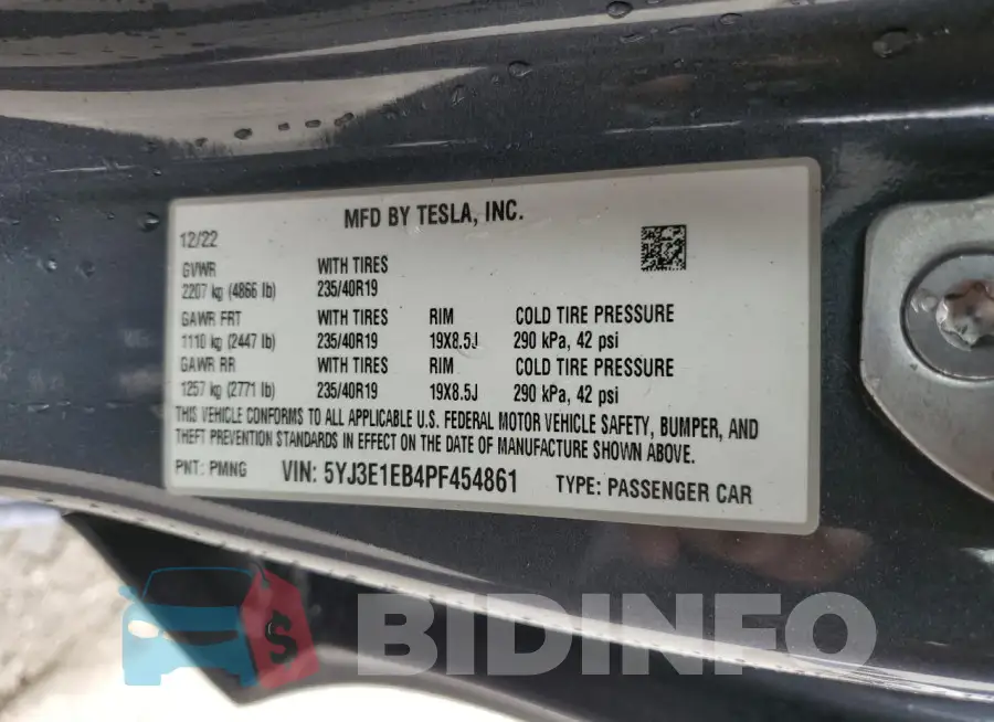 5YJ3E1EB4PF454861 Photo# 12