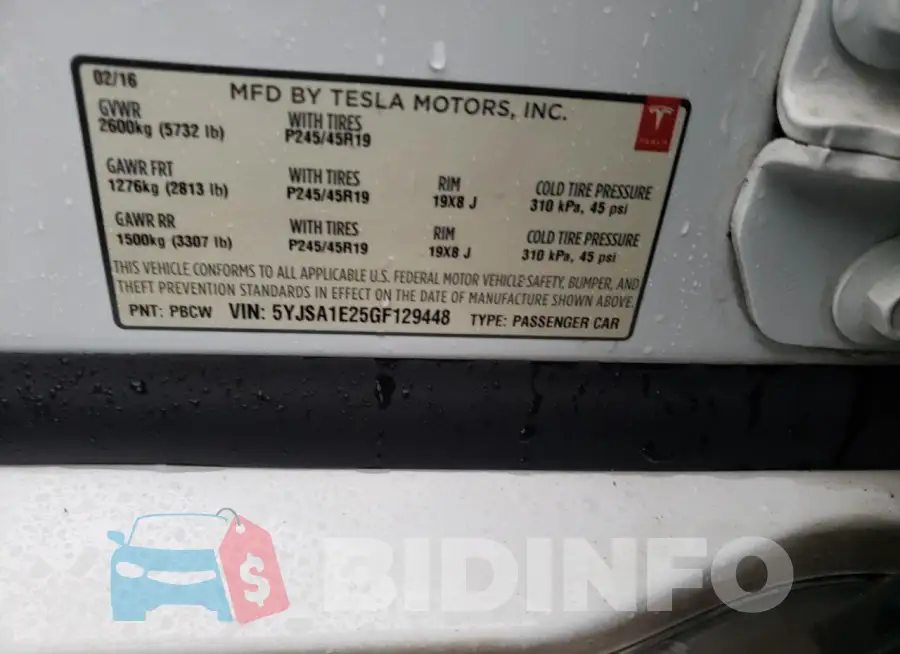 5YJSA1E25GF129448 Photo# 12