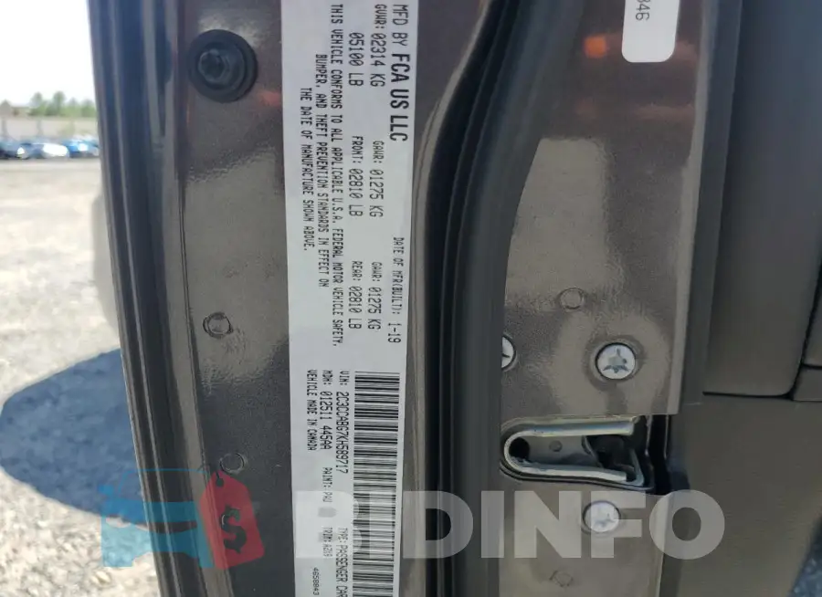 2C3CCABG7KH589717 Photo# 13