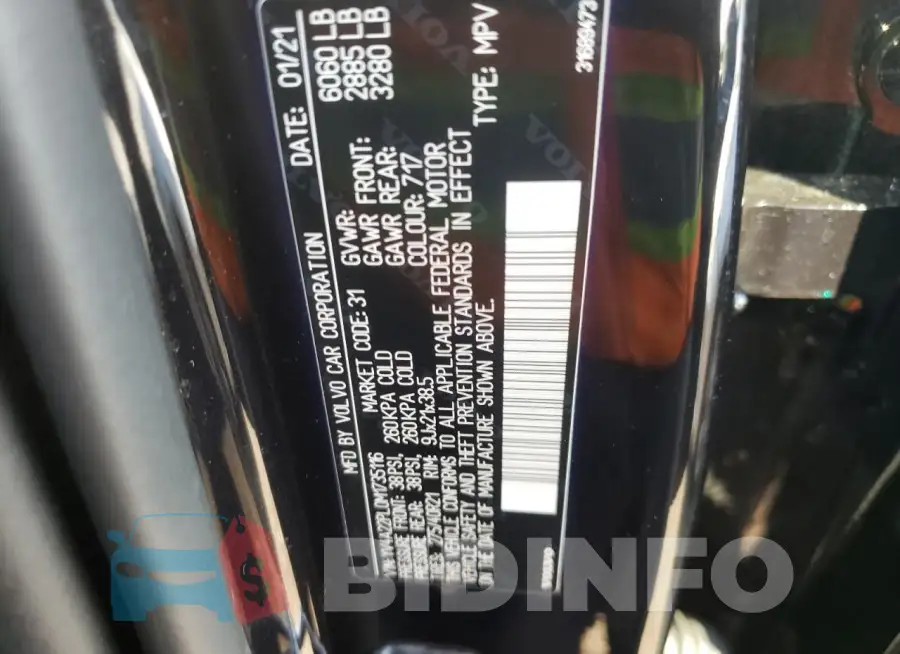 YV4A22PL0M1735116 Photo# 13