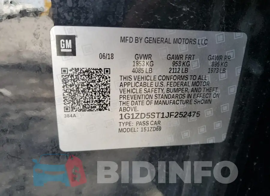 1G1ZD5ST1JF252475 Photo# 12