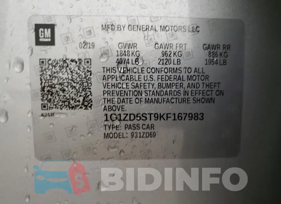 1G1ZD5ST9KF167983 Photo# 12