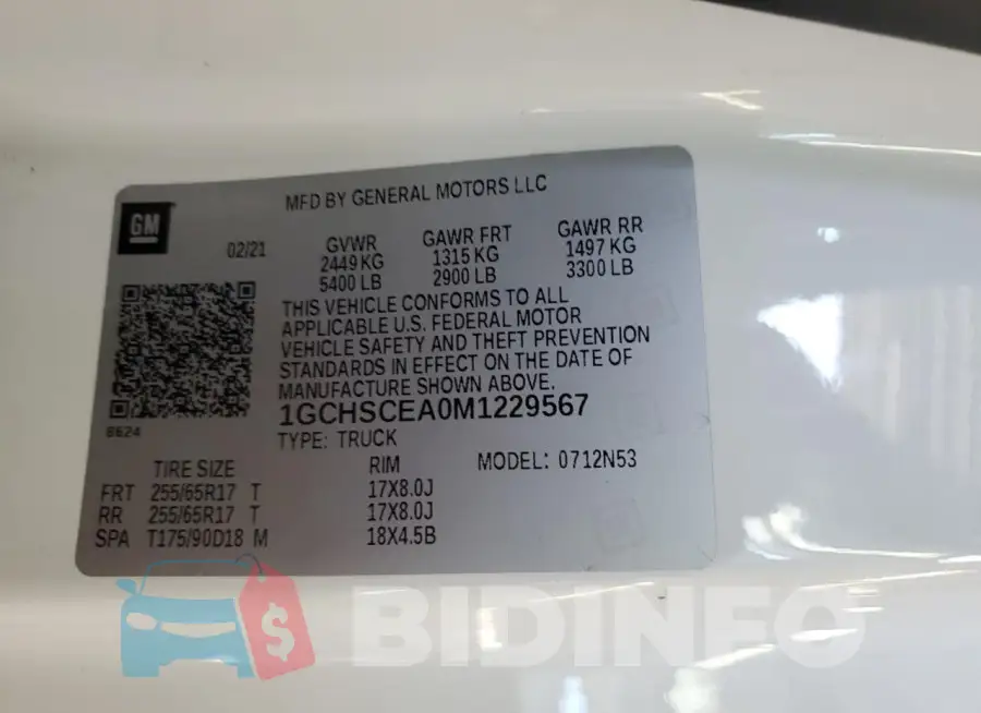1GCHSCEA0M1229567 Photo# 12
