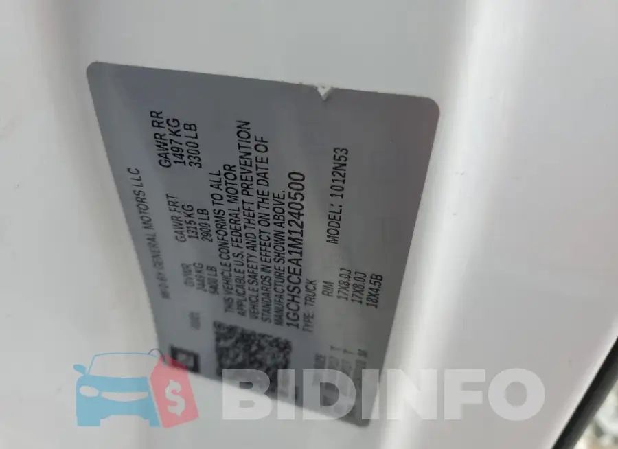 1GCHSCEA1M1240500 Photo# 12