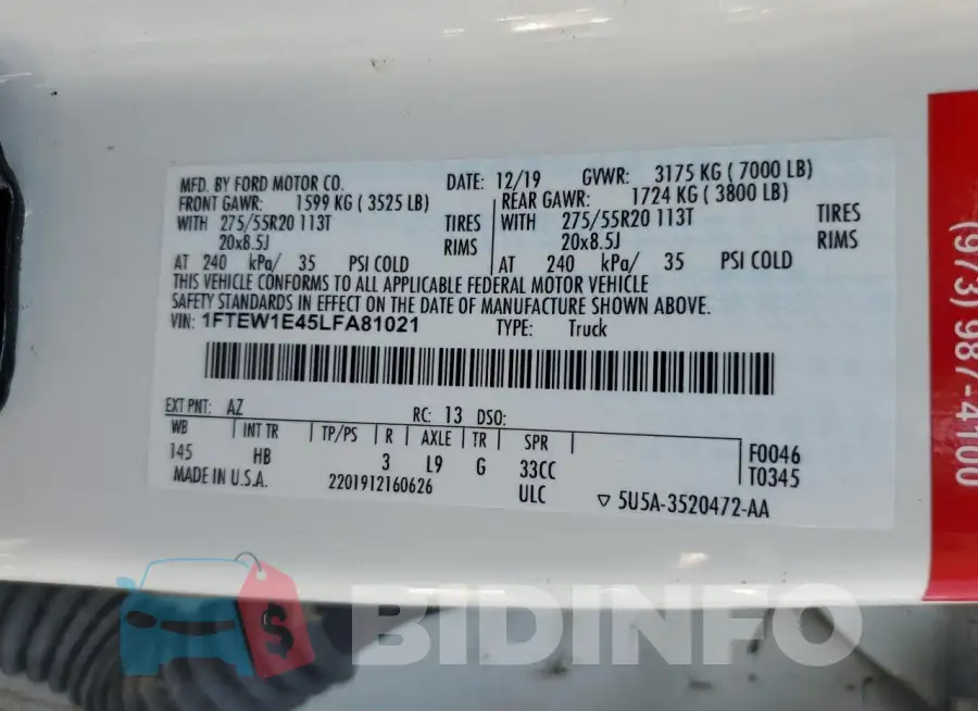 1FTEW1E45LFA81021 Photo# 12