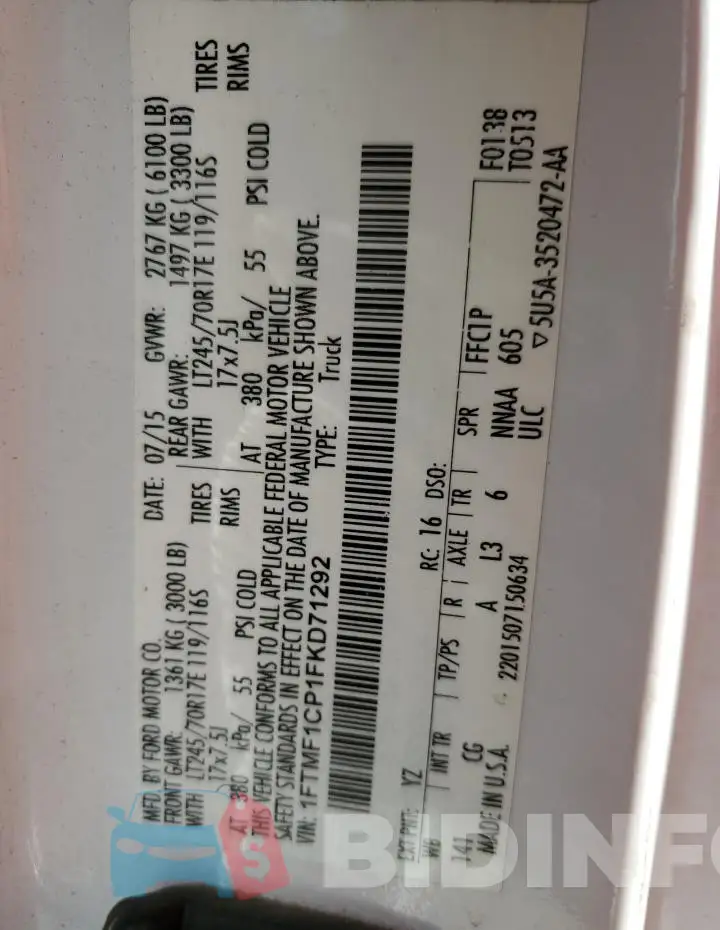 1FTMF1CP1FKD71292 Photo# 13