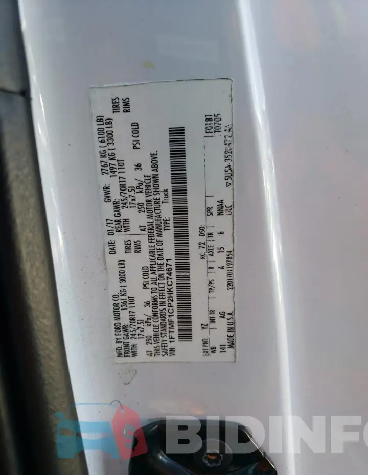 1FTMF1CP2HKC74671 Photo# 12