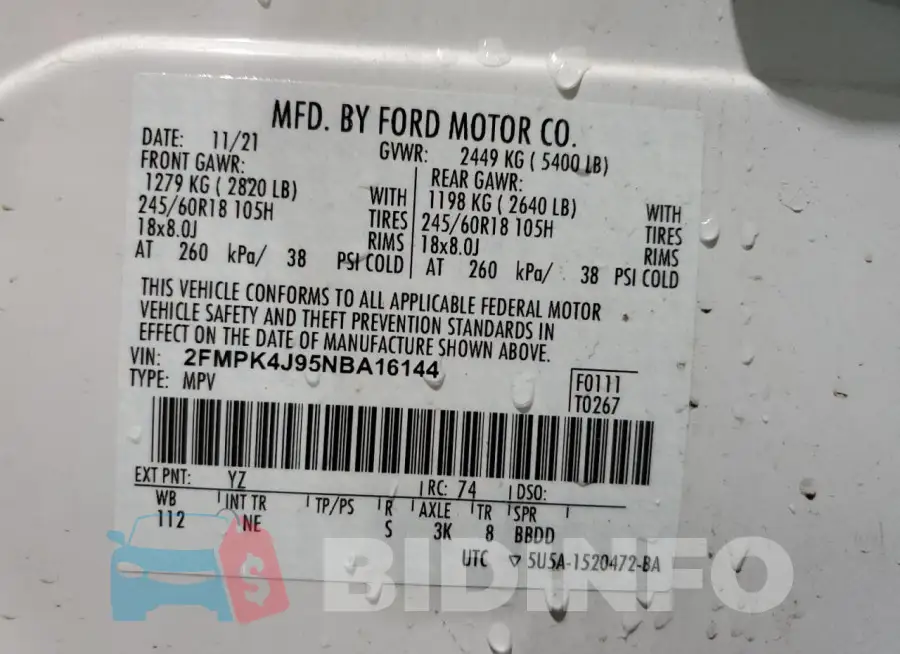 2FMPK4J95NBA16144 Photo# 13
