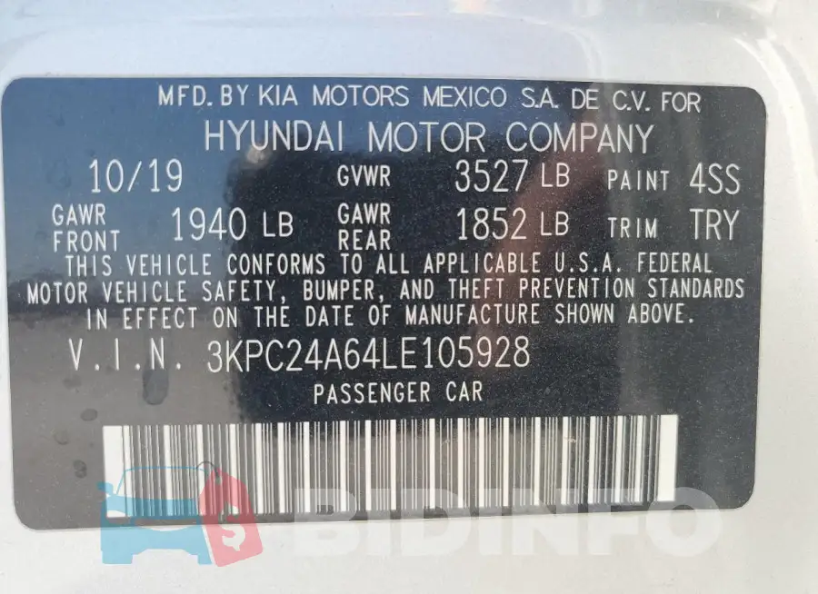 3KPC24A64LE105928 Photo# 13