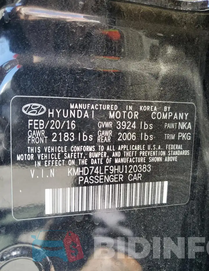 KMHD74LF9HU120383 Photo# 12