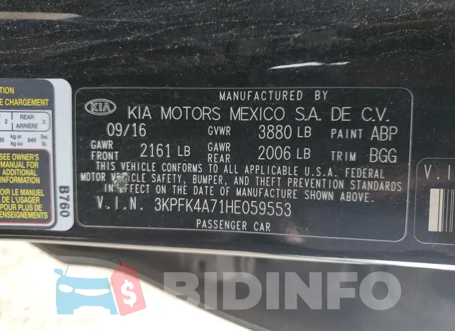3KPFK4A71HE059553 Photo# 12