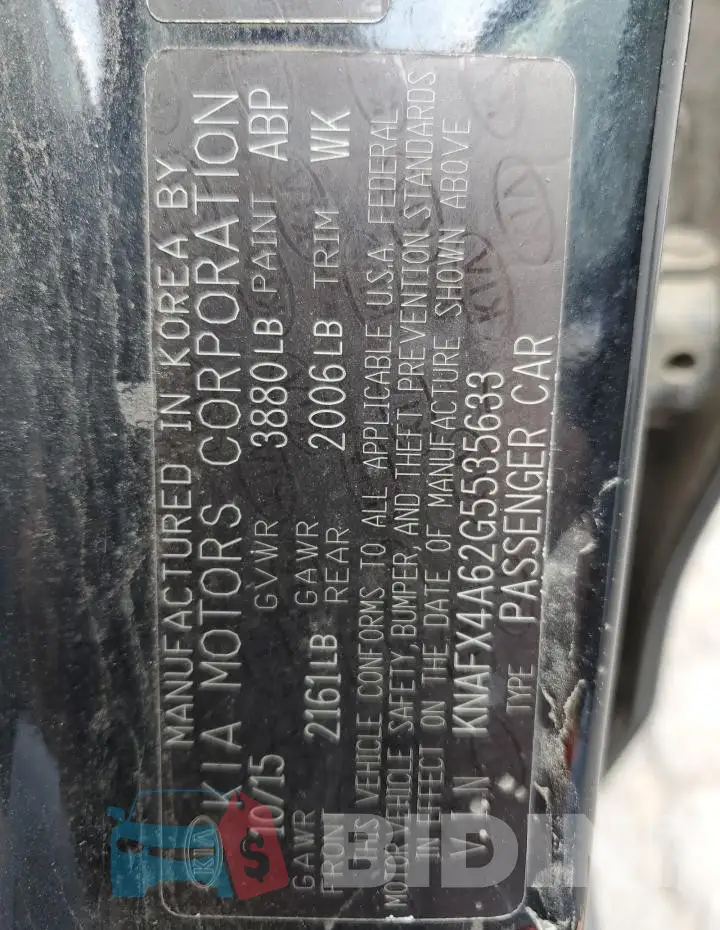 KNAFX4A62G5535633 Photo# 12