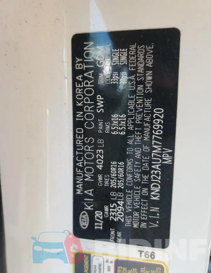 KNDJ23AU7M7769920 Photo# 13