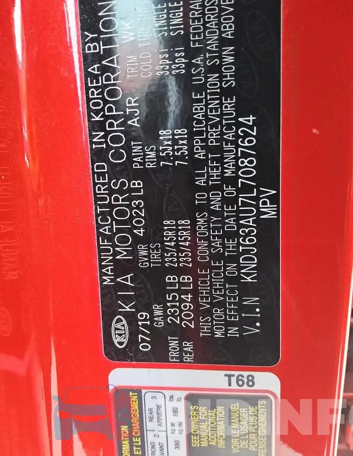 KNDJ63AU7L7087624 Photo# 12