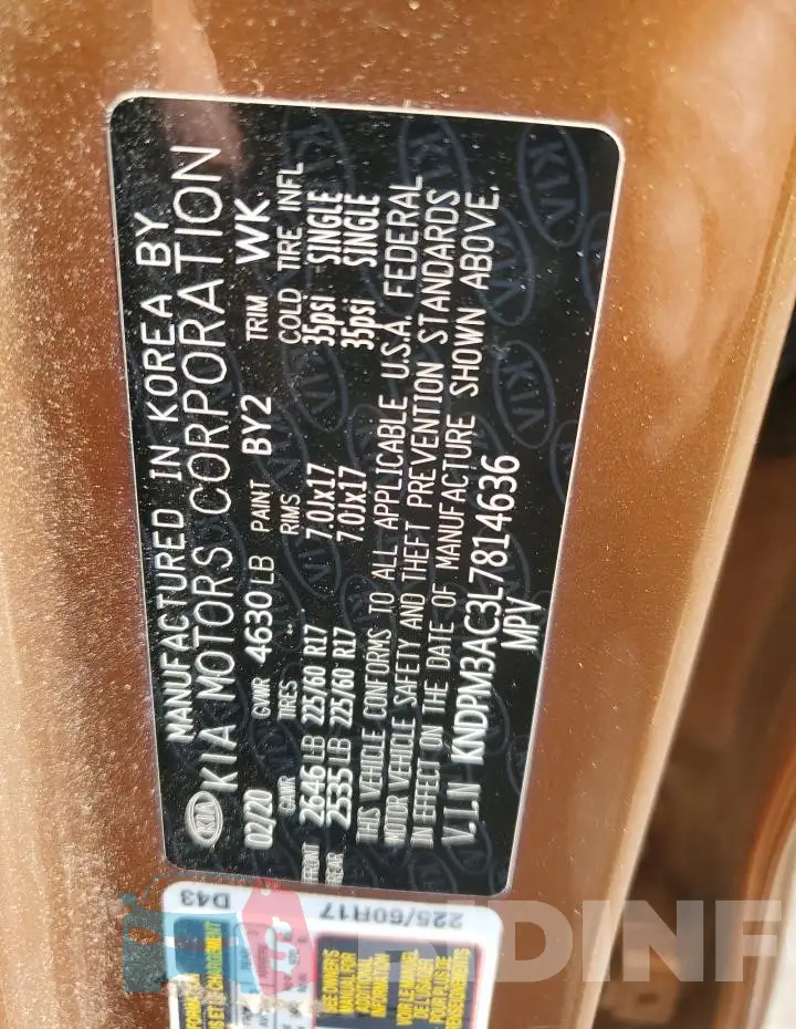 KNDPM3AC3L7814636 Photo# 14