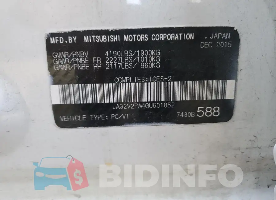 JA32V2FW4GU601852 Photo# 12