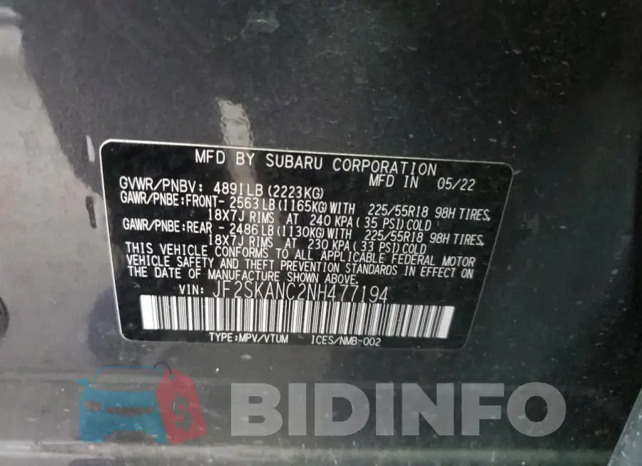 JF2SKANC2NH477194 Photo# 12