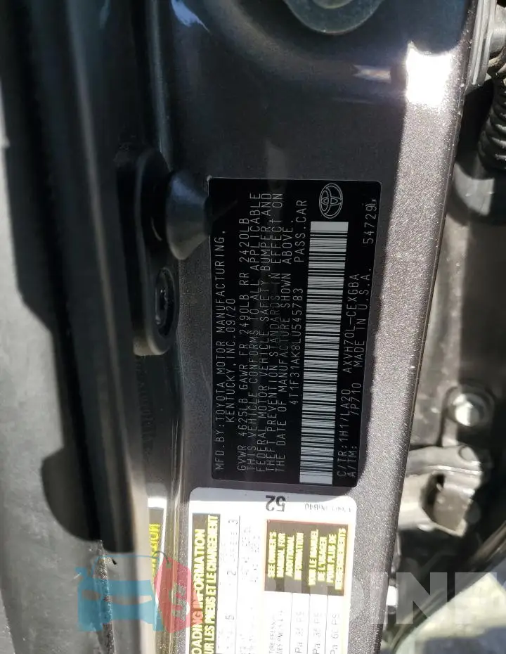 4T1F31AK8LU545783 Photo# 12
