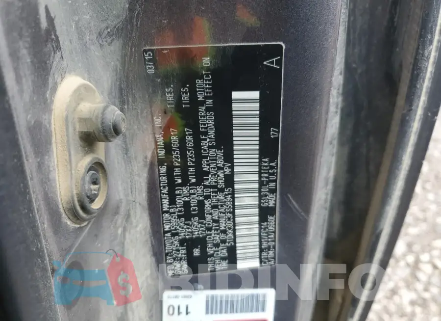 5TDKK3DC3FS589415 Photo# 13