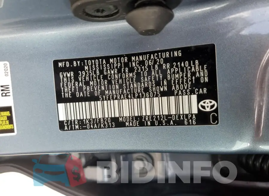 5YFEPRAE4LP136075 Photo# 12