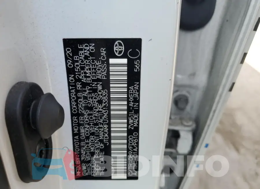 JTDKAMFU7M3133835 Photo# 12