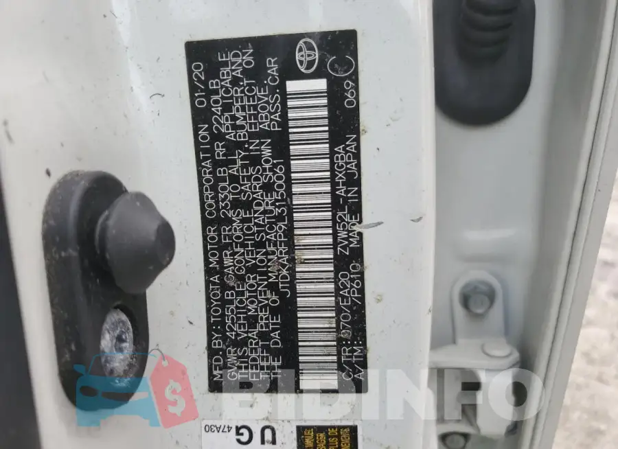 JTDKARFP9L3150061 Photo# 13