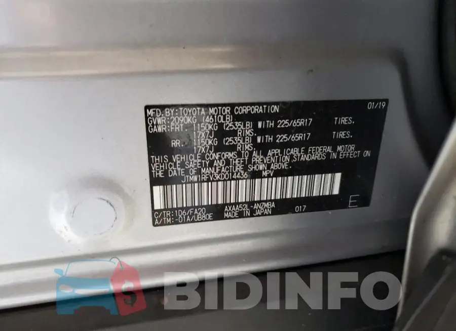 JTMW1RFV3KD014436 Photo# 13