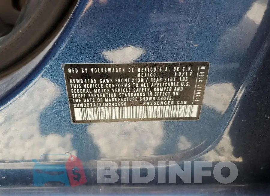 3VW2B7AJXJM242650 Photo# 13